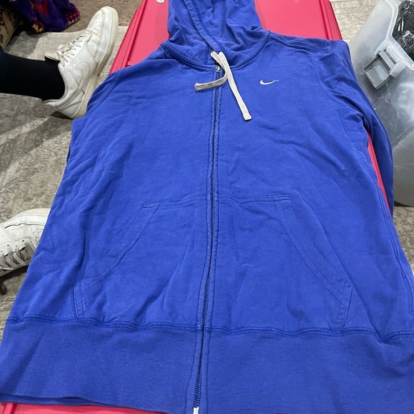 COPY - Nike Blue Zip-Up Hoodie large - Picture 6 of 11